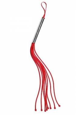 Плеть SITABELLA  латексная с шариками красная, 54 см