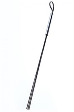 Стек чёрный с серебристой ручкой, 62 см