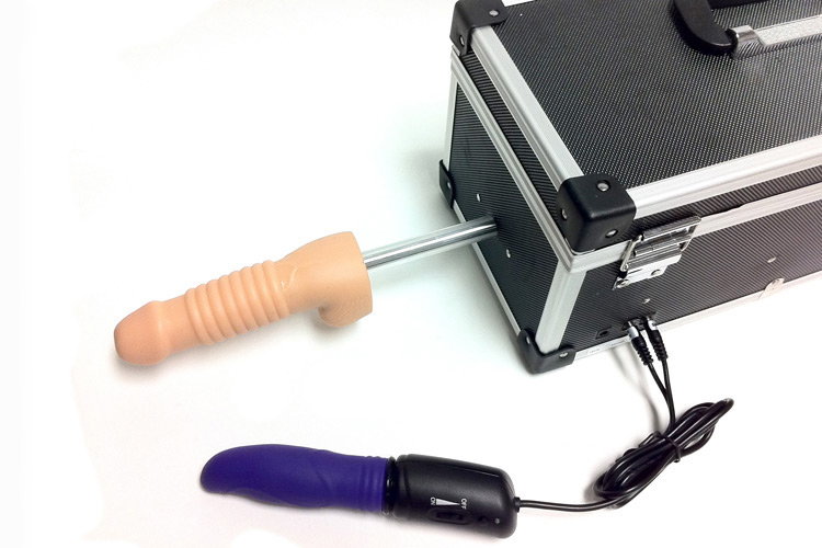 Секс-машина чемодан Tool Box, две сменные насадки+вибратор-язык