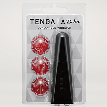  Мощный вибратор TENGA DELTA с поворотной головкой, АВС-пластик, черный, 11,2х3,5х2,4 см