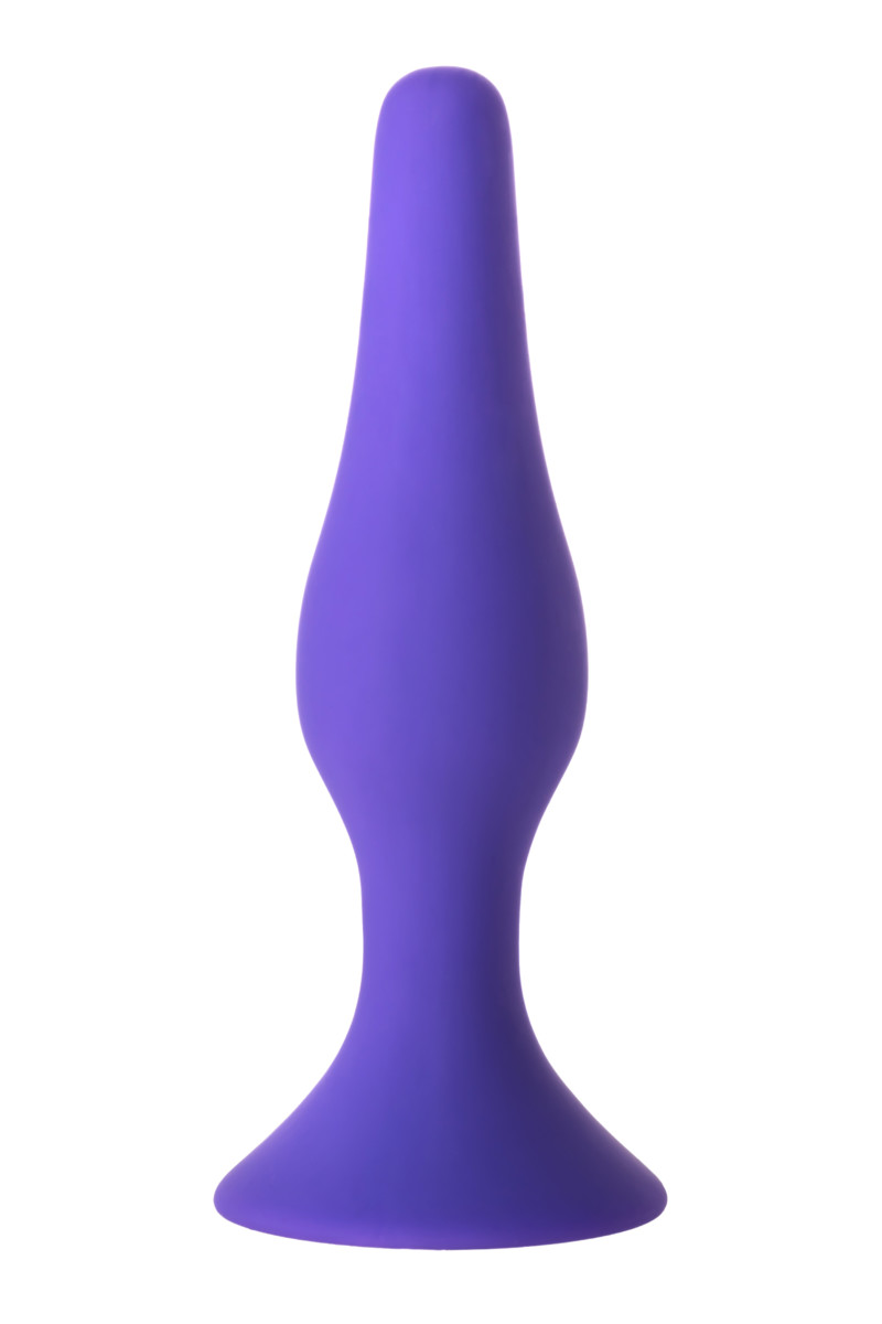 Анальная втулка TOYFA A-TOYS силикон, фиолетовая, 10,2(8)х2,5 см