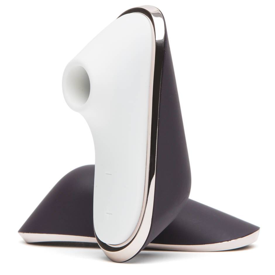  Перезаряжаемый вакуумно-волновой бесконтактный стимулятор клитора SATISFYER PRO TRAVELER. 11 режимов. силикон+АВС-пластик, 9,8х4,6х3,6 cм  