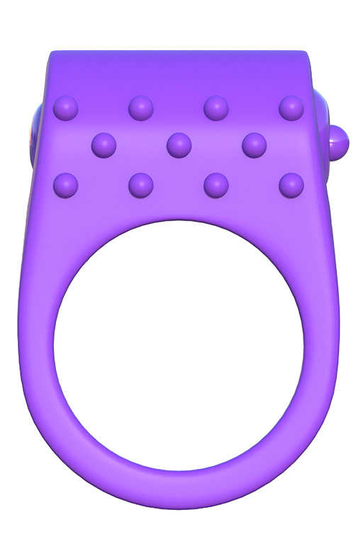  Эрекционное кольцо SILICONE DUO-RUNG  двойного  сжатия (клиторальный вибратор), силикон, фиолетовое