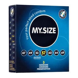 Презервативы MY SIZE, натуральный латекс, разм. 57 (шир. 57 мм), 3 шт.