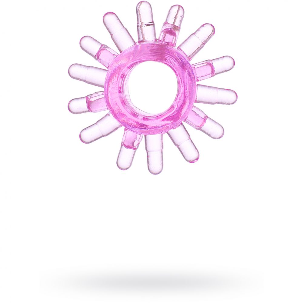 Кольцо эрекционное гелевое розовое/прозрачное, 1,5-1,8 см