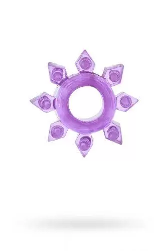 Прозрачно-фиолетовое гелевое эрекционное кольцо, 1,5-3,5 см