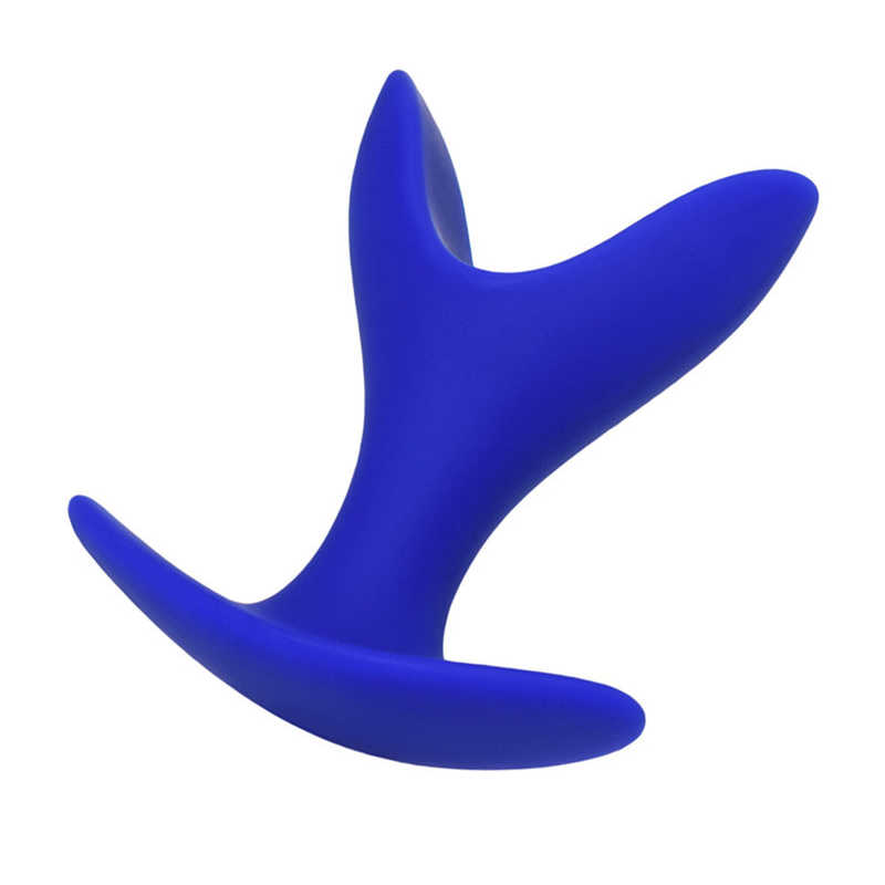 	Расширяющая анальная втулка TODO BY TOYFA BLOOM, силикон, синяя, 8,5х4,5 см