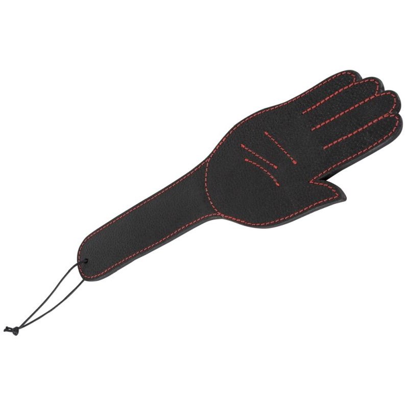 Шлепалка-Рука STAPPER HAND от Bad Kitty, натуральная кожа,  цвет черный, 30 см