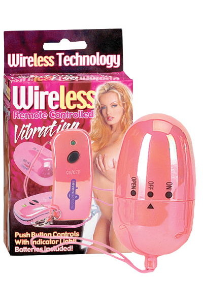 АКЦИЯ 25%! Виброяйцо с дистанционным управлением Wireless Vibrating Egg, АВС-пластик, перламутрово-розовое, 6х3,5 см