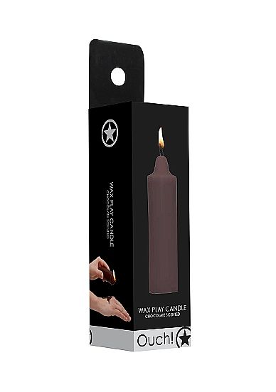 Низкотемпературная восковая BDSM-свеча Wax Play с ароматом ШОКОЛАДА, 100 гр