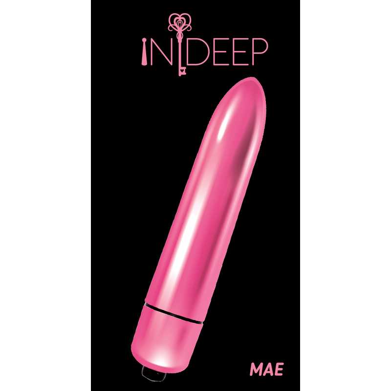 	Вибропуля классической формы INDEEP MAE PINK , АВС-пластик, цвет розовый, 9х1,7 см 