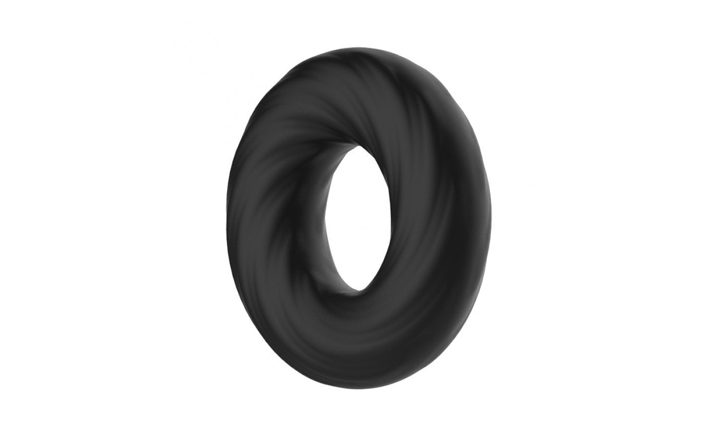 Эластичное эрекционное кольцо CRAZY BULL SUPER SOFT,  силикон,  , черное,  5 см 
