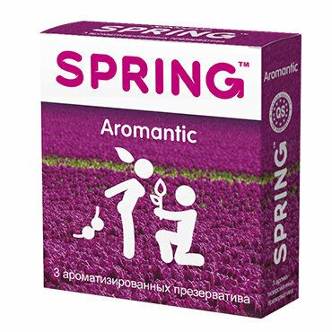 Ароматизированные презервативы SPRING  AROMATIC, тропические фрукты,3 шт. 															