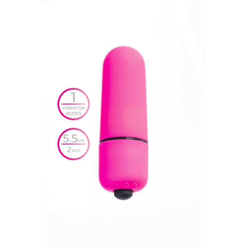 Вибропуля A-TOYS ALLI, ABS- пластик 1 режим, розовый, 5,5 см, Ø 1,7 см