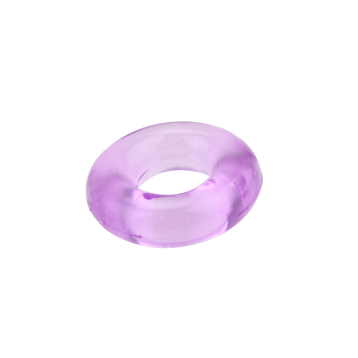Эрекционное кольцо WINYI плотное,  силикон, фиолетовое, 4,5 см