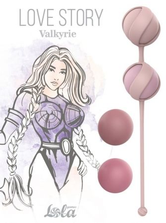  Набор сменных вагинальных шариков LOVE STORY VALKYRIE PINK, силикон, розовые, 2,9 см, вес 25, 35, 44, 55 гр 
