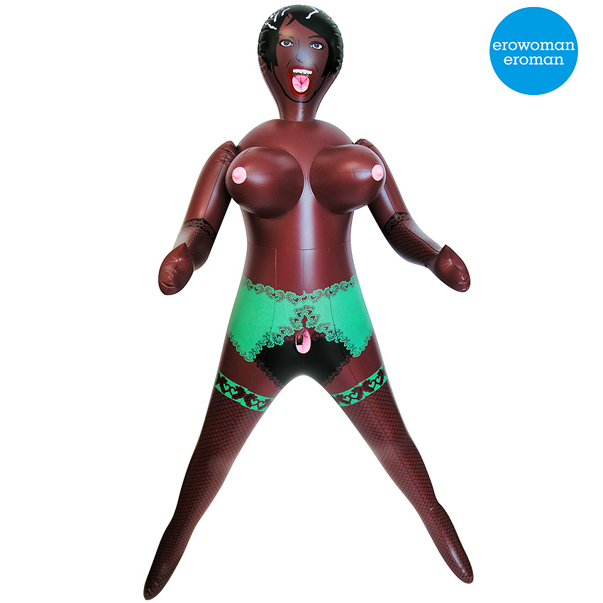 Темнокожая кукла ФИРУН надувная полноразмерная, рост 155 см 