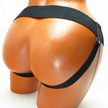 Универсальные трусики для страпона  BDSM ARSENAL,  натуральная кожа, коричневые