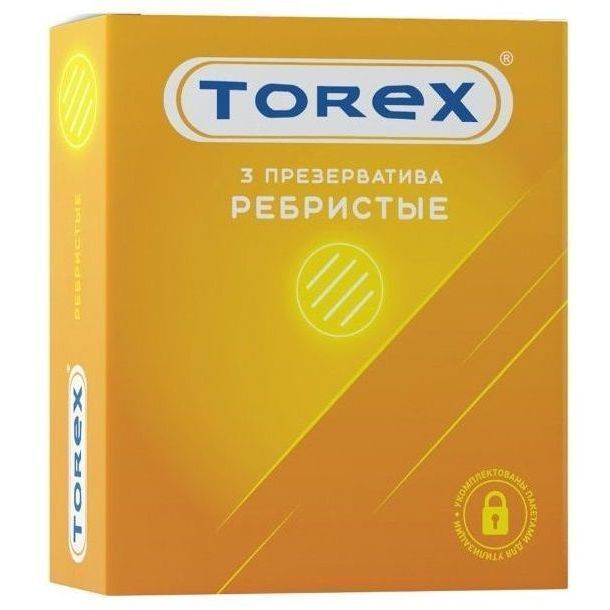 Презервативы TOREX New ребристые, 3 шт.