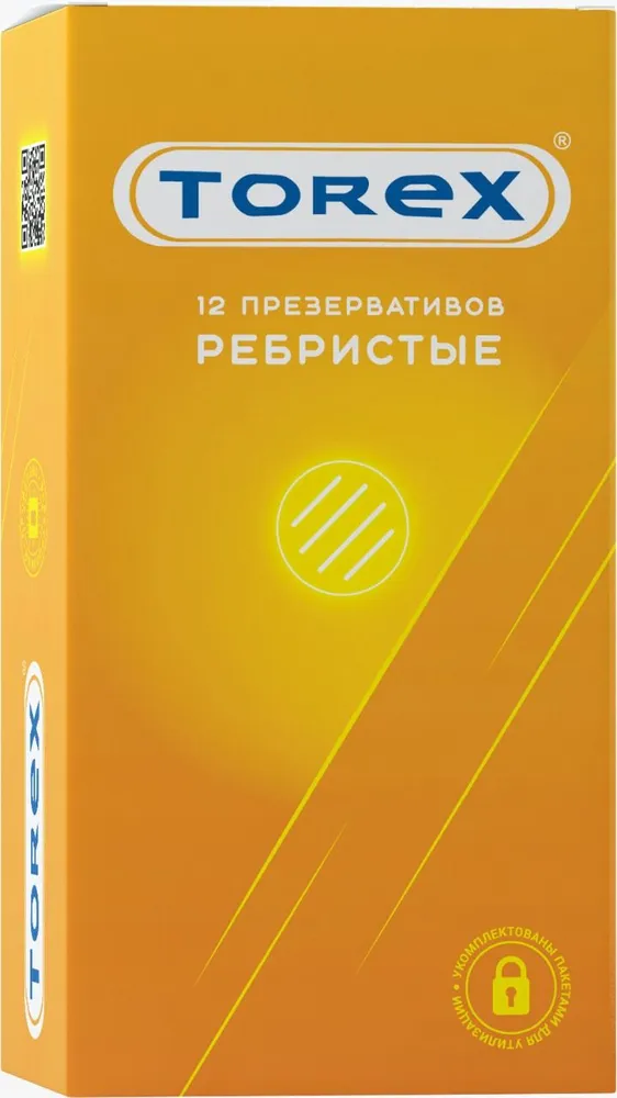 Презервативы TOREX New  ребристые, 12 шт.