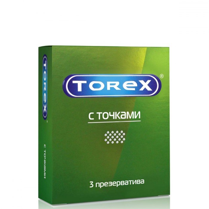 Презервативы TOREX New с точками, 3 шт.
