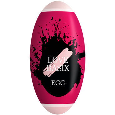 Мастурбатор-яйцо LOVE BASIX EGG, многоразовое, розовое, 8х6х3 см