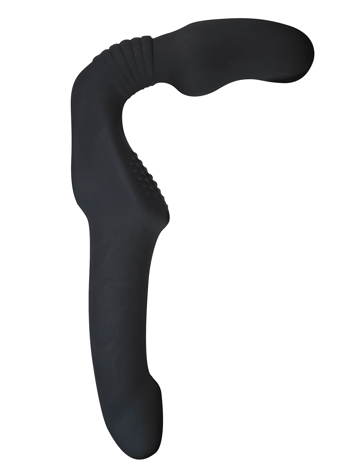 Страпон безремневой гибкий, пульт ДУ, 3 мотора, 10 режимов, жидкий силикон, черный, 15х3,5 см; 8х3,5 см