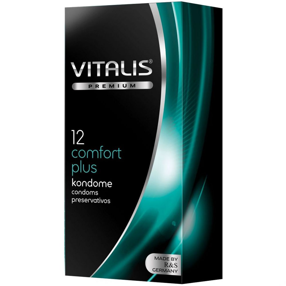 Контурные презервативы  VITALIS PREMIUM  COMFORT LUS  премиум класса, 12 шт