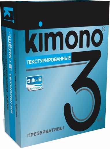 Презервативы KIMONO тестурированные, 3 шт.