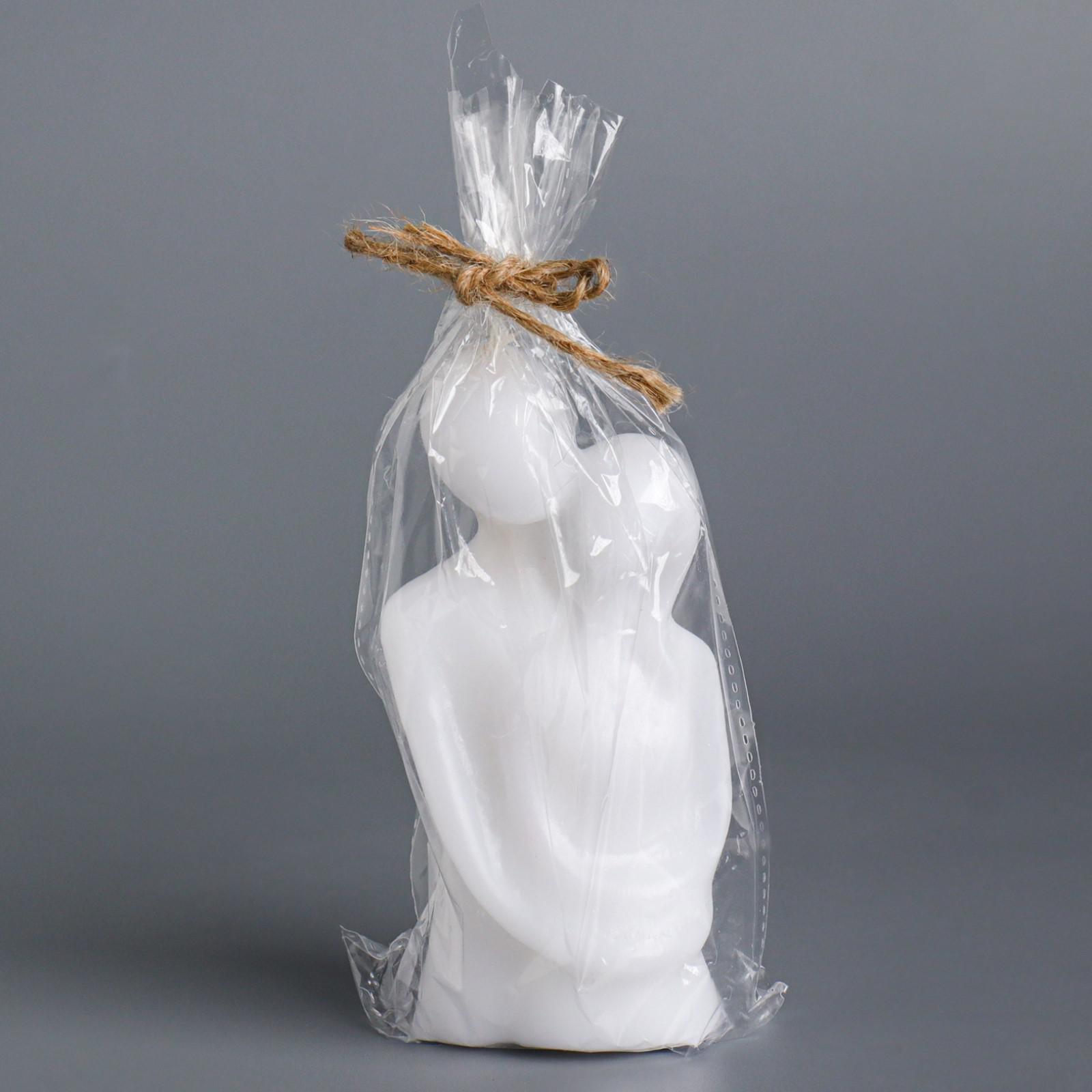 Свеча фигурная ВЛЮБЛЕННЫЕ, 12 см, белая