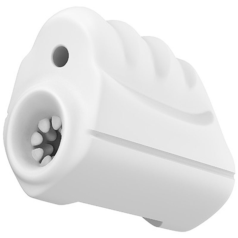 Мастурбатор   MASTIC с вибрацией, сквозным отверстием, 9 режимов вибрации, силикон, белый, 11,7х7,6 см 