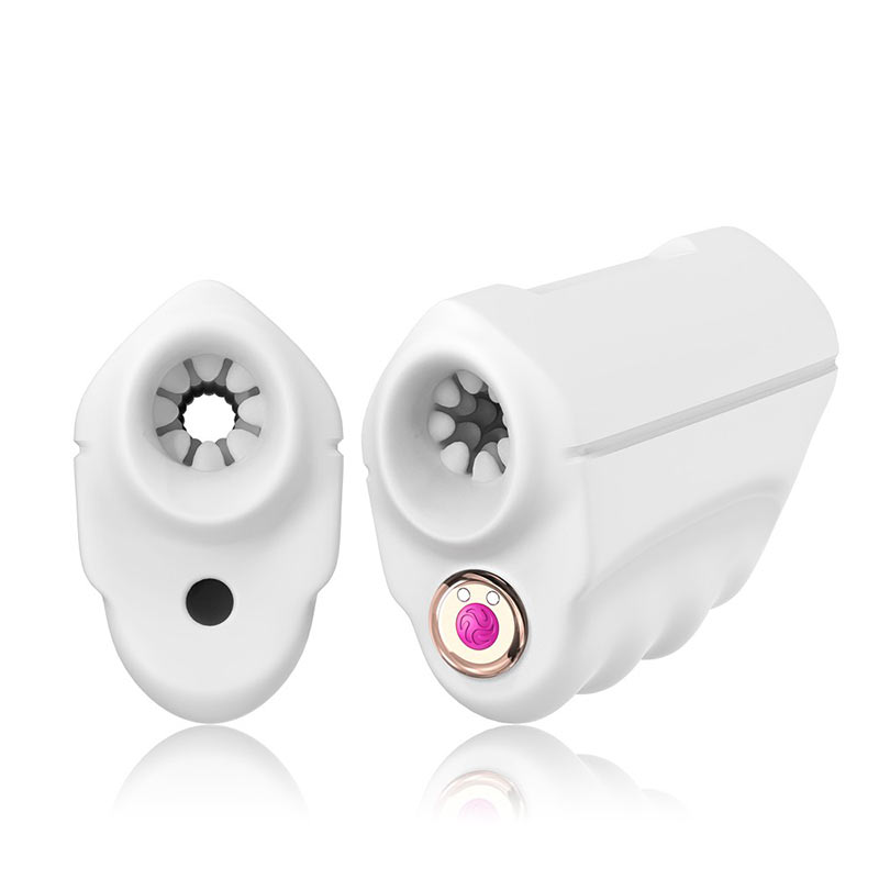 Мастурбатор   MASTIC с вибрацией, сквозным отверстием, 9 режимов вибрации, силикон, белый, 11,7х7,6 см