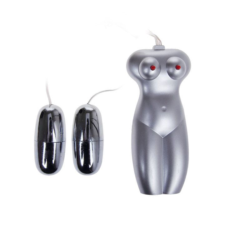 Мастурбатор CrazyBull Vagina and Ass с вибрацией (два виброяичка), голосом, выносной пульт, силикон, 16х15х 9 см