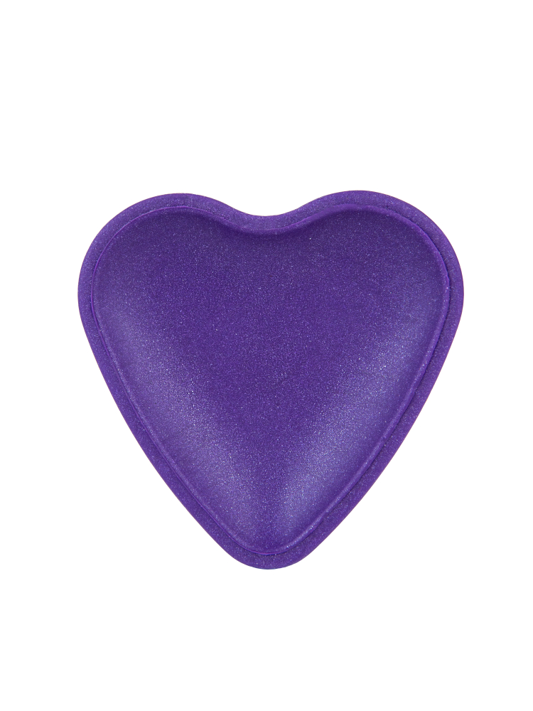 Нереалистичный дилдо UNICORN PURPLE уникальный мерцающий дизайн, витой рельеф, сердце-присоска, силикон, пастельная фиолетовая гамма, 17,5(15,5)х3,5 см