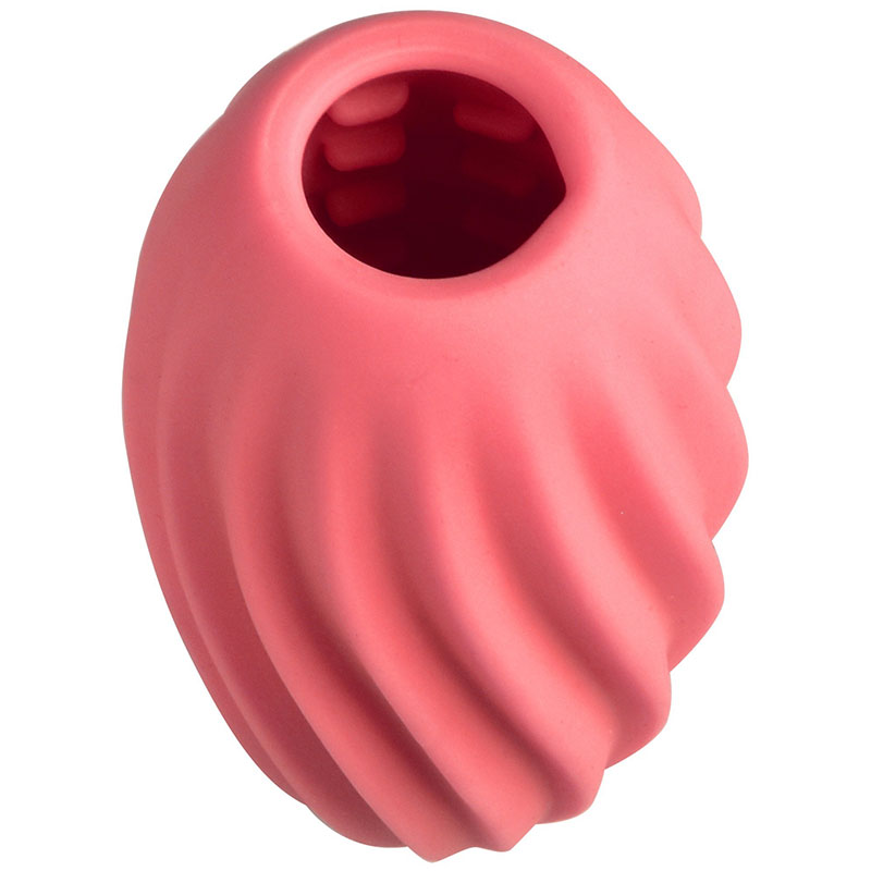 Мастурбатор POCKET с внутренним рельефом, силикон, красный, 9,5х4,8 см, вес 50 гр