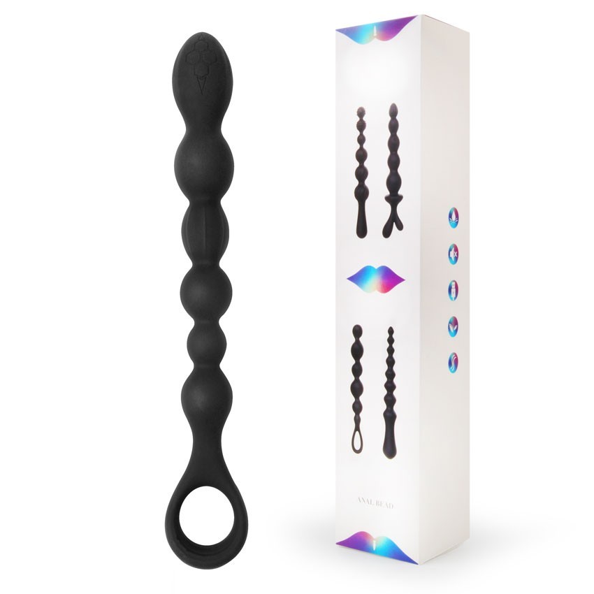 Анальный стимулятор-Елочка, 6 звеньев, силикон, черный, 26(19)х(2,2-3,2)см Анальный стимулятор-Елочка, 6 звеньев, силикон, черный, 26(19)х(2,2-3,2)см