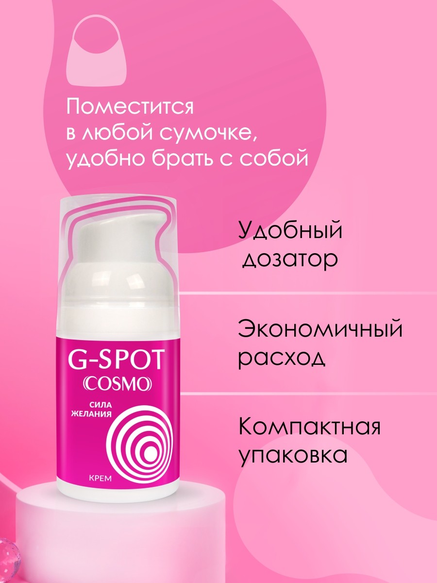 УЦЕНКА 80% Возбуждающий крем G-SPOT Жидкий вибратор на силиконовой основе, с муирой-пуамой, 50 гр (заканчиваются сроки годности)