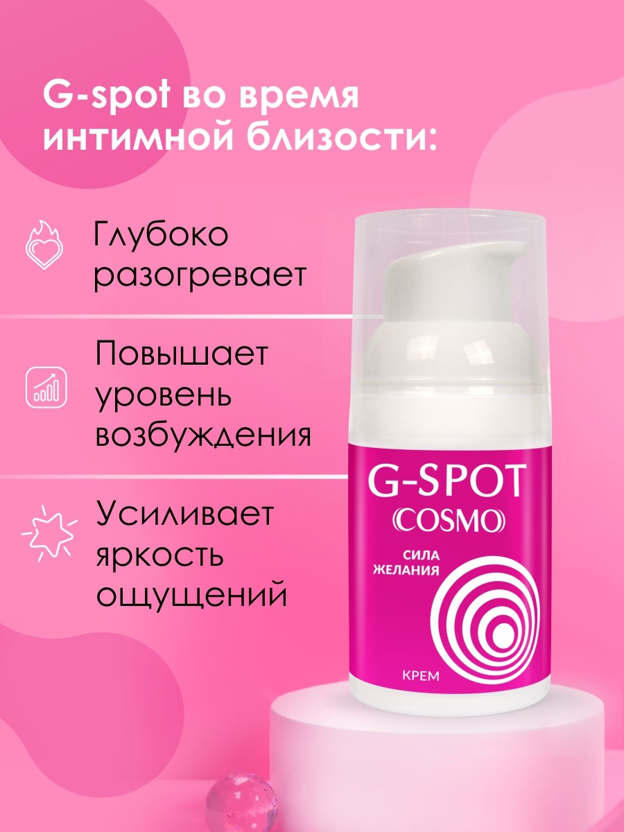 УЦЕНКА 80% Возбуждающий крем G-SPOT Жидкий вибратор на силиконовой основе, с муирой-пуамой, 50 гр (заканчиваются сроки годности)