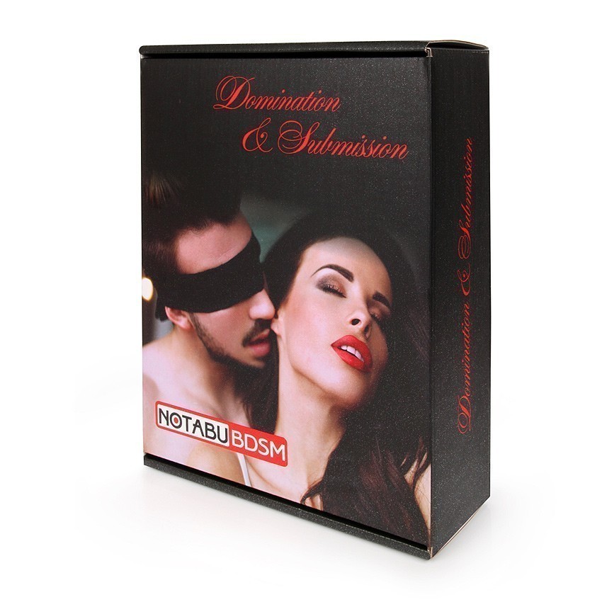 НАБОР 10 предметов: наручники, оковы, ошейник с поводком, верёвка, фиксатор, плётка, кляп, маска, зажимы для сосков, щекоталка, черный/серебро со звездами