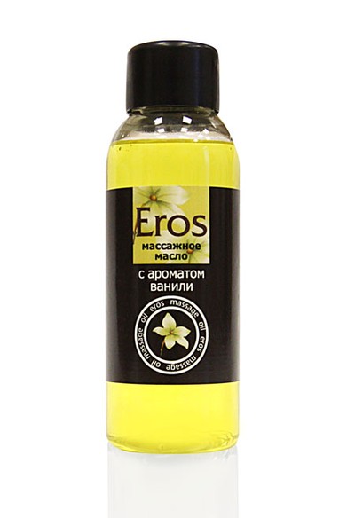 Масло массажное Eros, с ароматом ванили, диспенсер 50 мл