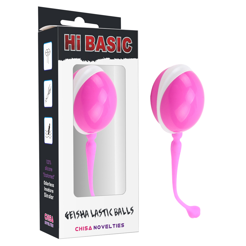 АКЦИЯ 60%! Шарик вагинальный  GEISHA LASTIC BALLS,  АВС-пластик+силикон, розовый, 3,5 см