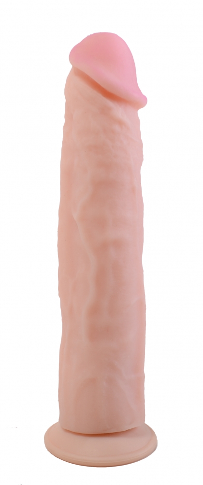 Фаллоимитатор на присоске ANDROID LONG,  кибер-кожа, 23,5(22,5)х4,6 см