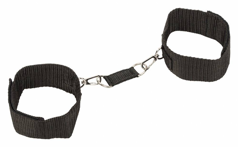 Поножи BONDAGE COLLECTION ANKLE CUFFS PLUS SIZE полиэстер, черные
