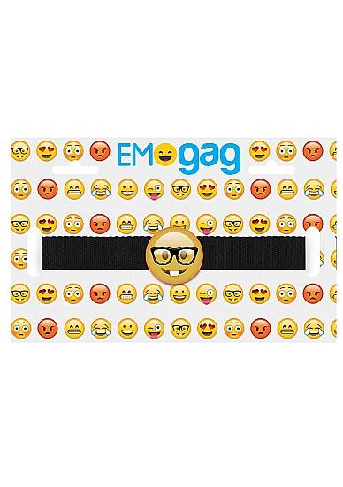  АКЦИЯ! Кляп смайлик NERD EMOJI, силикон, 3,5 см  