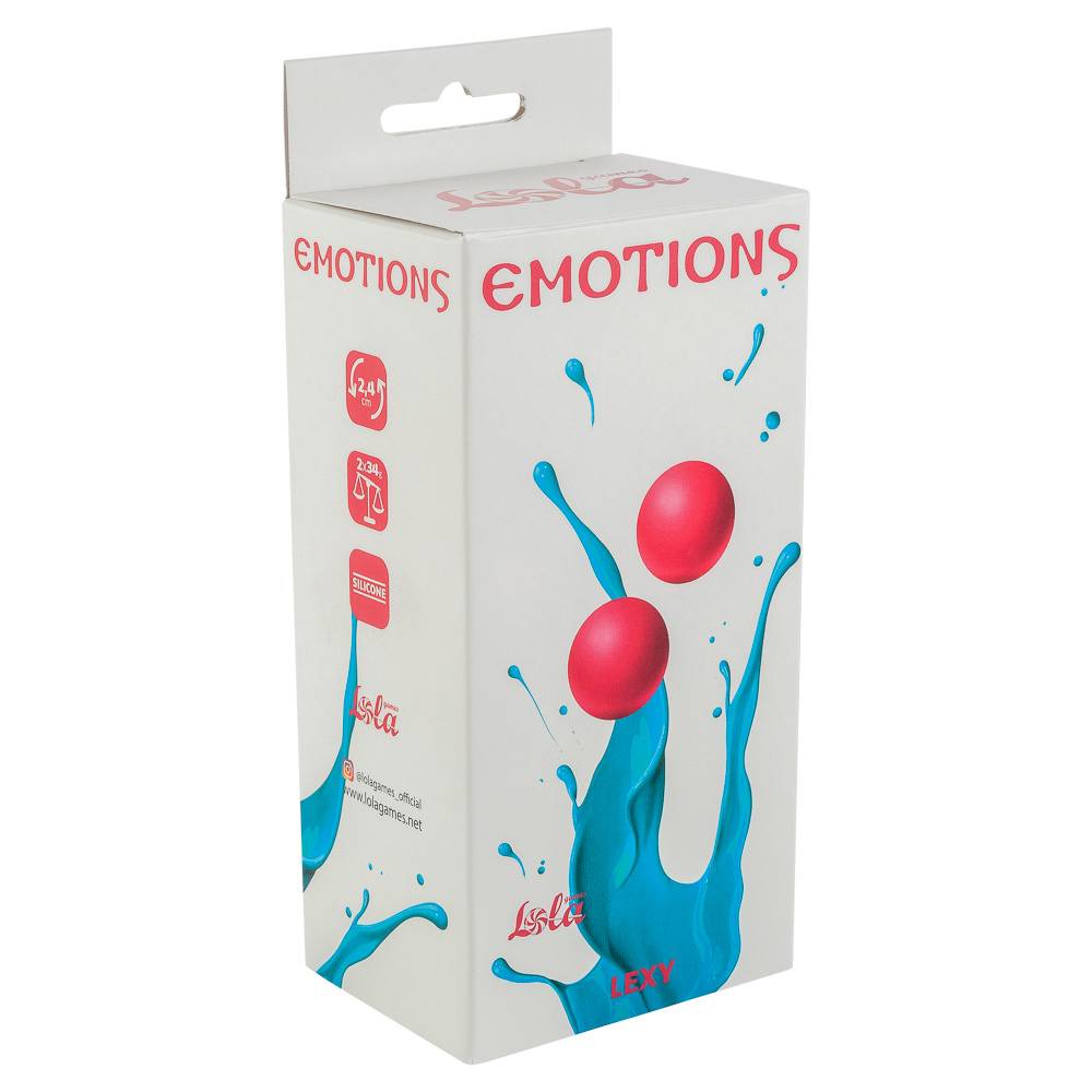 Вагинальные шарики без сцепки EMOTIONS LEXY SMALL PINK, силикон, розовые, 2,4 см
