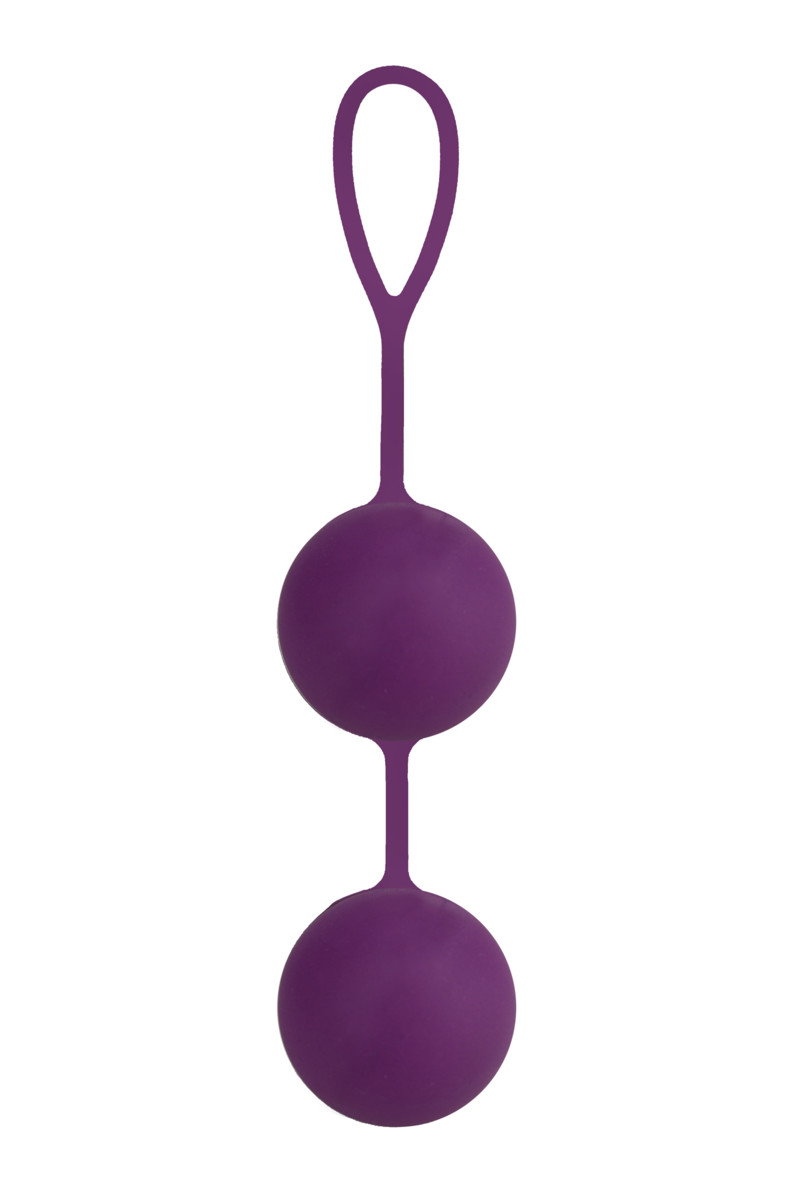 АКЦИЯ 25%! Крупные вагинальные шарики SEVEN CREATIONS силиконовые, фиолетовые, Ø4,5 см
