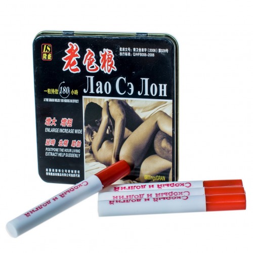 Капсулы для улучшения потенции Лао Сэ Лон (одна сигарета , 3 капс.)