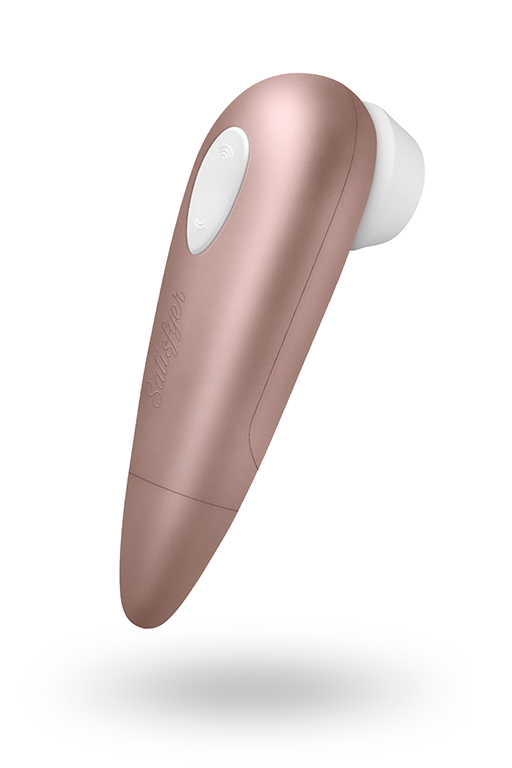 Бесконтактный стимулятор клитора SATISFYER 1Next GENERATION, 11 программ, силикон, золотистый, 14 cм