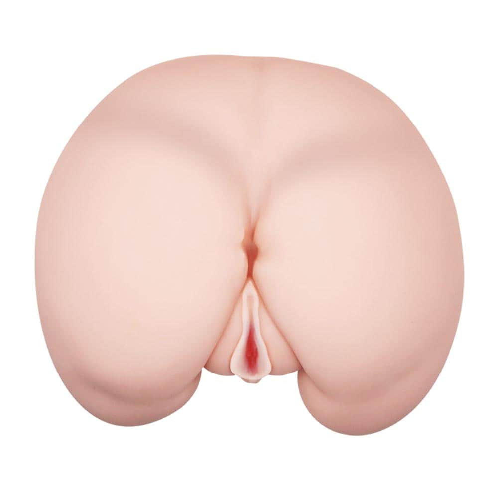 Полноразмерный мастурбатор REALISTIC VAGINA & ASS с вибрацией и вращением, с голосом, кибер-кожа, 25,5 х 22 х 10 см