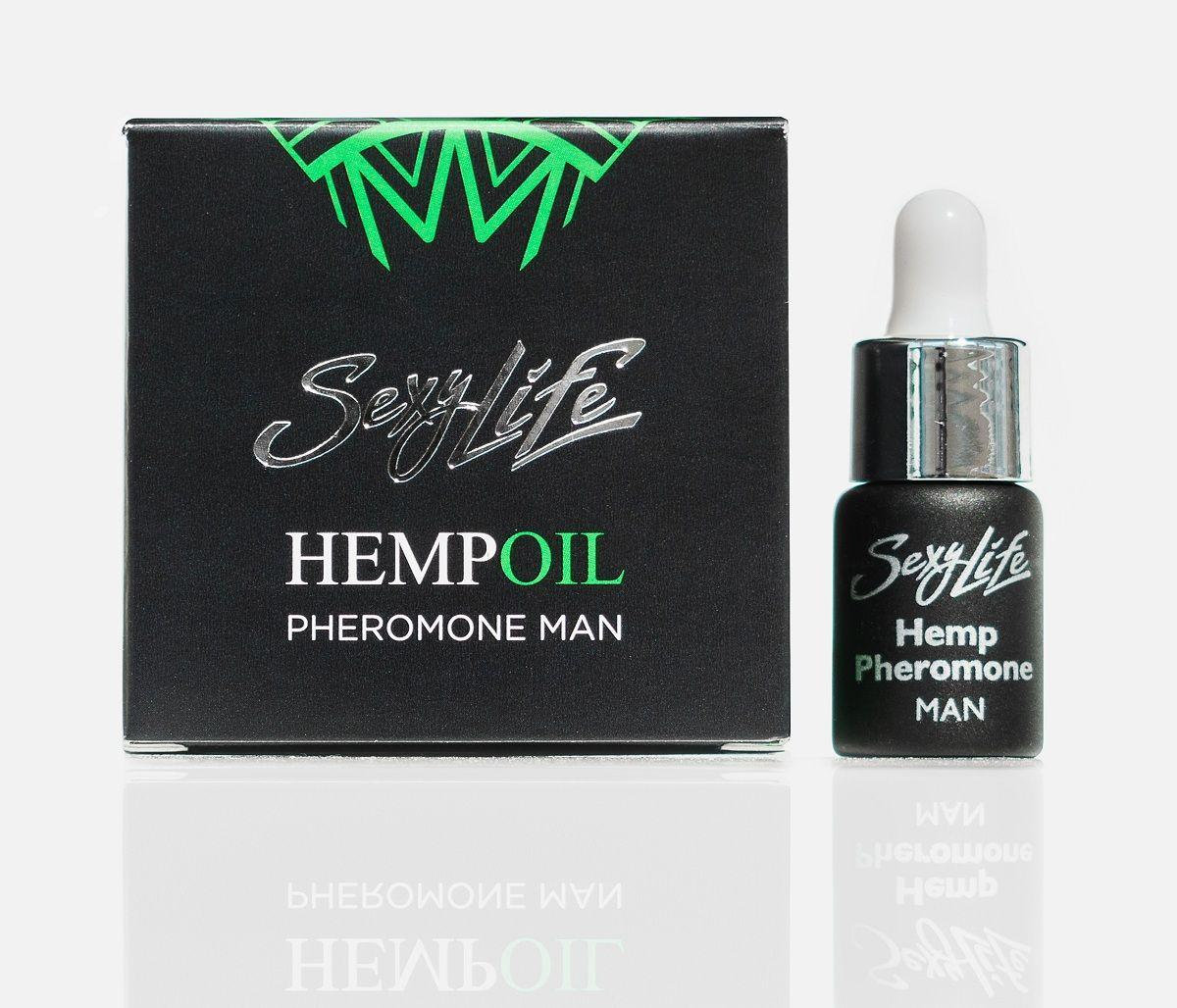 Духи мужские с феромонами Sexy Life HEMPOIL Pheromone, 5 мл